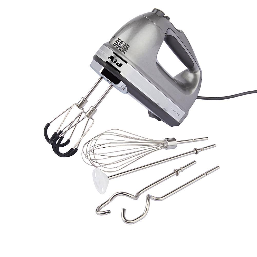 KitchenAid 9-Speed Digital Hand Mixer w/FlexEdge Beaters, Aqua Sky